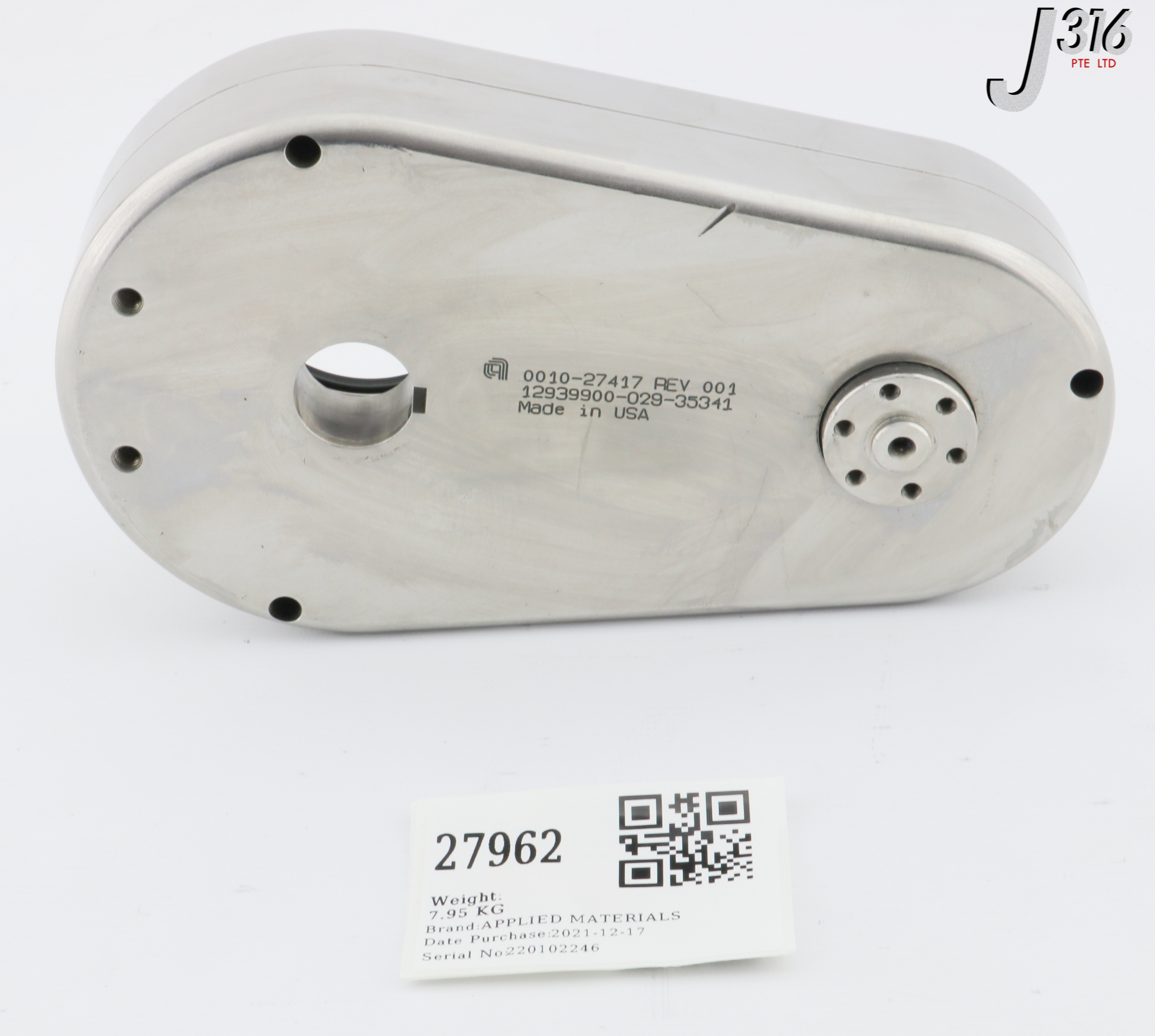 27962 APPLIED MATERIALS GEARBOX ASSY, SEALED GEARBOX, ENCORE II